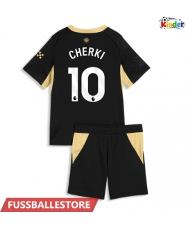 Günstige Manchester City Rayan Cherki #10 Auswärts Trikotsatzt Kinder 2026-27 Kurzarm (+ Kurze Hosen)